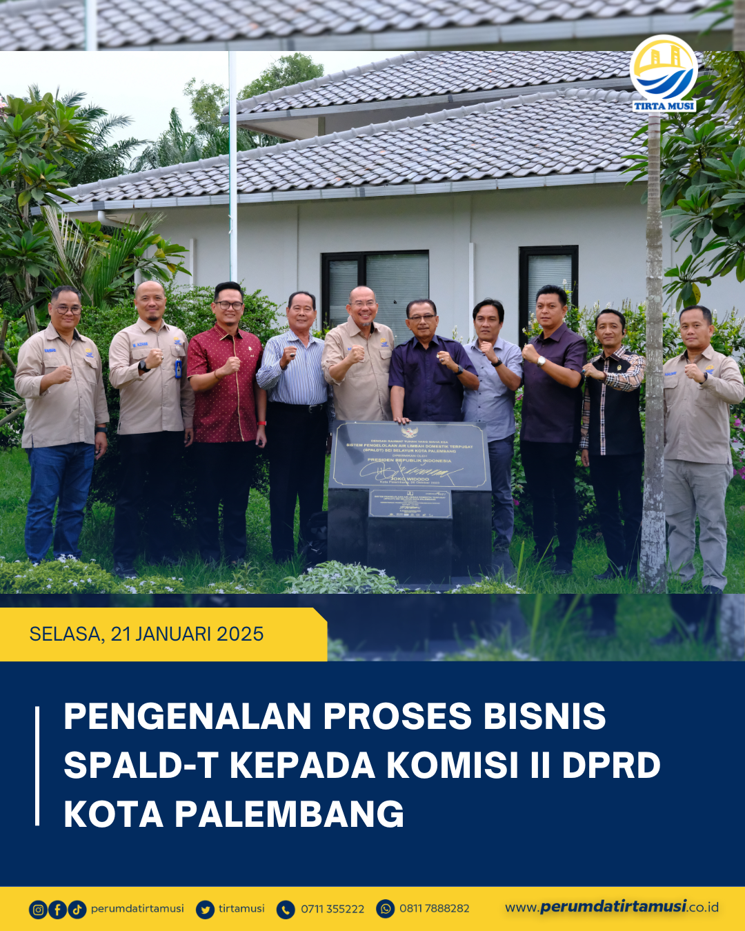 Pengenalan Proses Bisnis SPALD-T Kepada Komisi II DPRD Kota Palembang